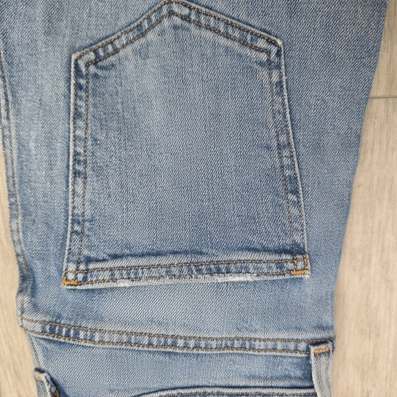 Denim Forum Light Blue Straight Leg Jeans - Picture 15 of 15